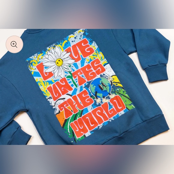 Love Unites - Midwest Cali Original Premium Luxe Fleece Sweatshirt NWT - Picture 3 of 5